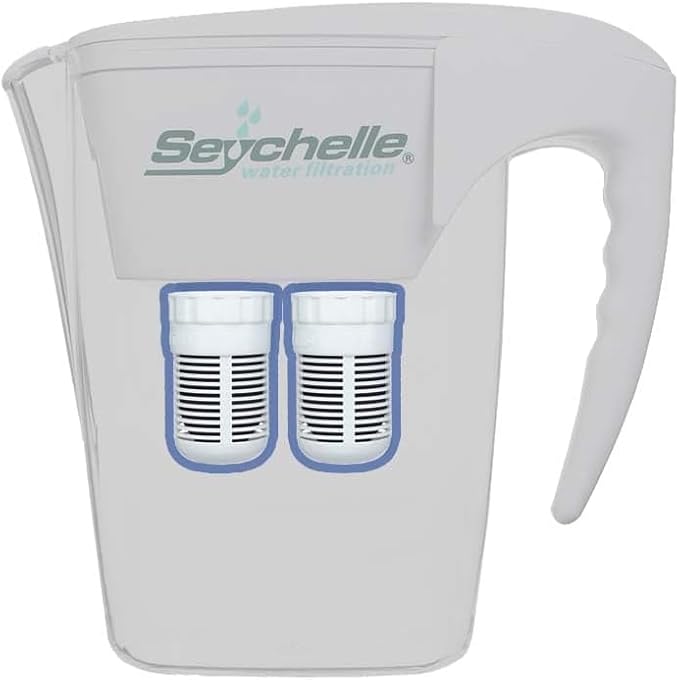 Seychelle Regular Replacement Filters for Gen 2 Dual Water Pitcher (Also Compatible with Alexapure Pitcher)