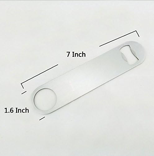 KISEER Heavy Duty Stainless Steel Flat Bottle Opener, 4 Pack Beer Bottle Opener for Kitchen, Bar or Restaurant - Image 4