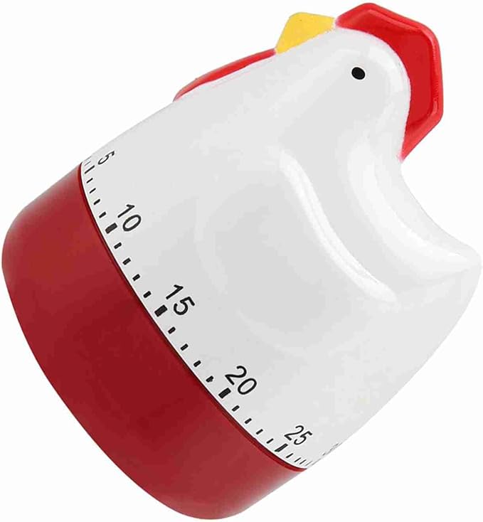 Kitchen Timer Cute, Lovely Egg Time Meter, Chicken Mechanical Wind up Timer for Cooking, Timing Reminder, Home Decor