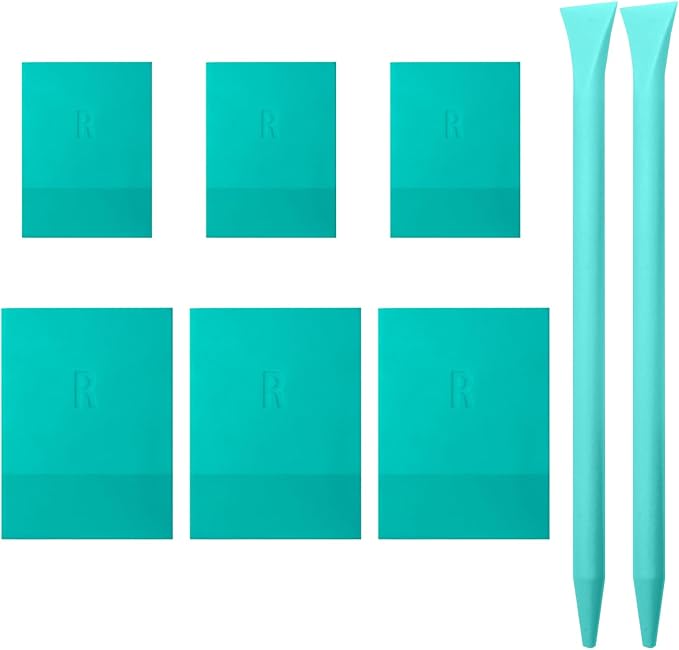 Mini Squeegee Rubber,Optimized for use with Mesh Backed Stencils and Transfers , Mini Squeegee for Scorch Paste Wood Burning Paste, Paint, Screen (8)