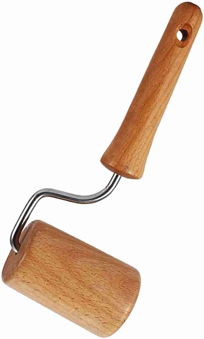 Small Rolling Pin, Pizza Dough Roller, Non Stick Wood Pastry Roller, Kitchen Wooden Rolling Pins for Baking Cooking Cookie Bread Tortilla Dumpling Fondant Clay (Style 4) - Image 9