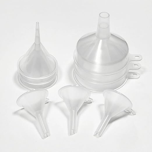 9 Pack Small Funnel Kit 3 Sizes with Droppers for Kitchen Bottles, Essential Oils, Capsules Pet Crafts - Image 8