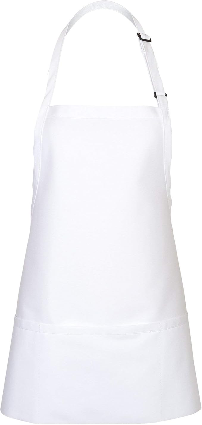 FAME® 3 Pocket Adjustable Unisex Bib Apron - F10 - Restaurants, Home, Hobbyist, Chef, Paint Party, Gardener, Grocery Store