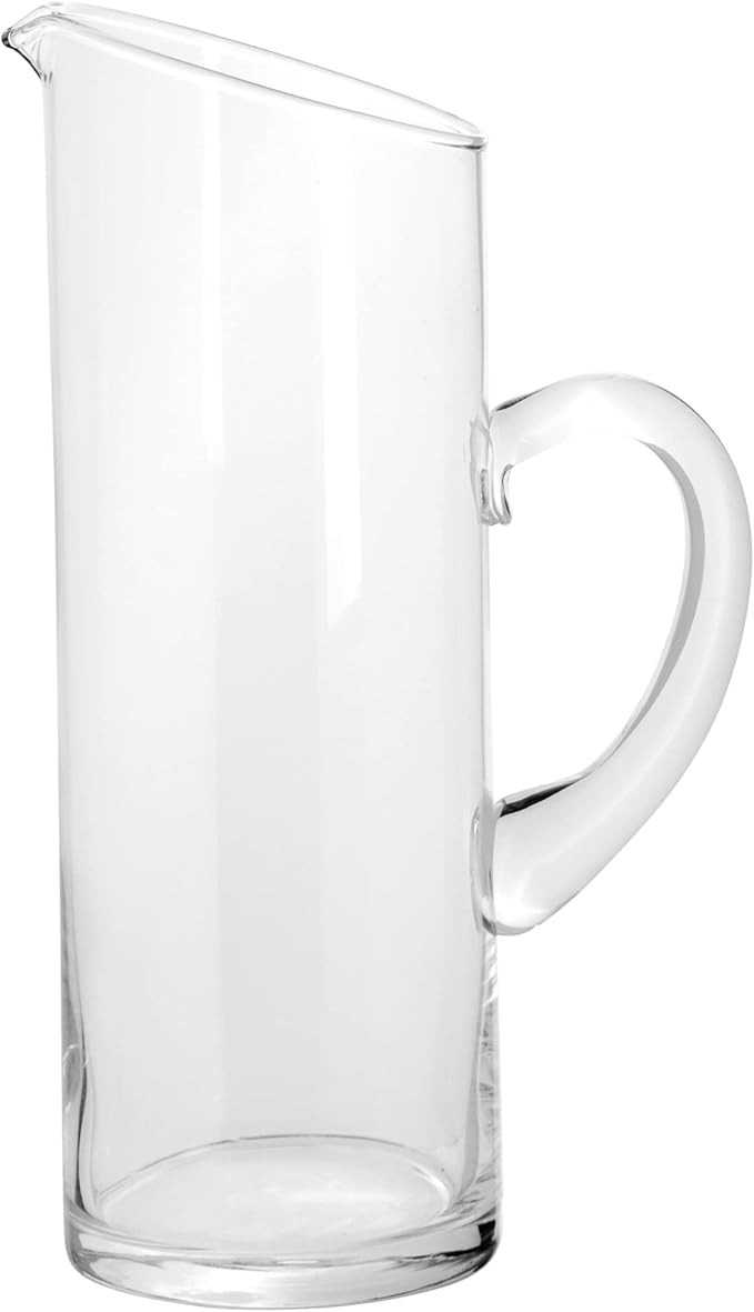 Glass Water Pitcher with Spout – Elegant Serving Carafe for Water, Juice, Sangria, Lemonade, and Cocktails – Crystal-Clear Glass Beverage Pitcher. - Image 8
