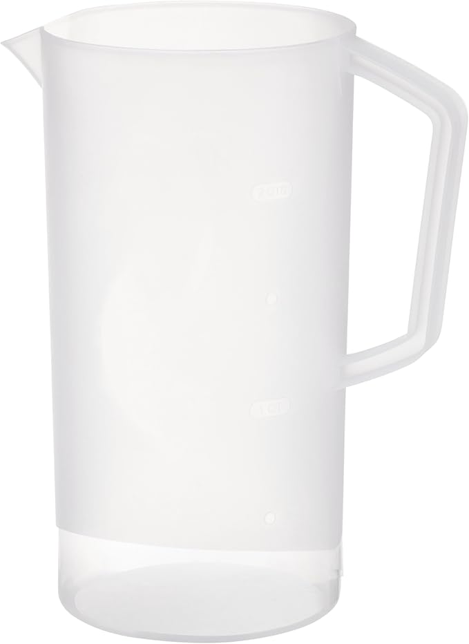 Tribello Pitcher with Lid Half Gallon, Clear Round Plastic Water Pitcher with 3-Way Lid, Ideal for Lemonade, Ice Tea, and Drinks, Freezer/Dishwasher Safe, and BPA Free (0.5 Gallon/2 Liters) - Image 9