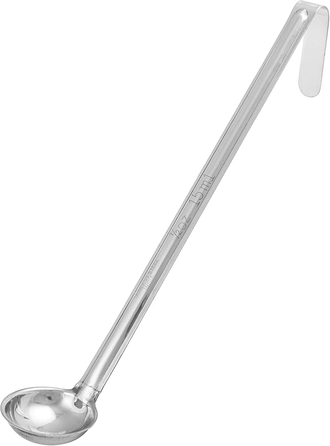 Winco One Piece Stainless Steel Ladle, 1/2 Ounce, 10.25" by Winco