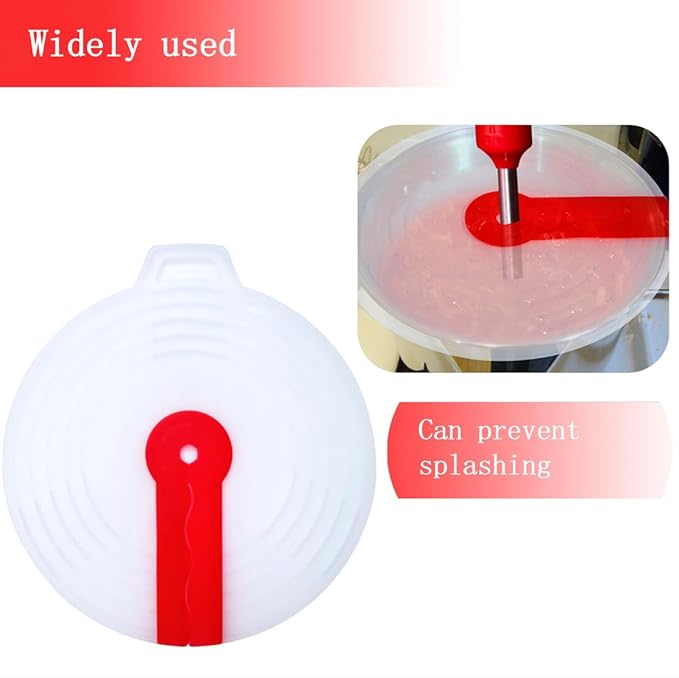 Splatter Guard for Mixer,Hand Mixer Splatter Guard,Cooking Splash Guard for Mixer,Mixing Bowl Shield,Splatter Guard Cover Lids For Pots and Pans&Mixing Bowl Splatter Guard