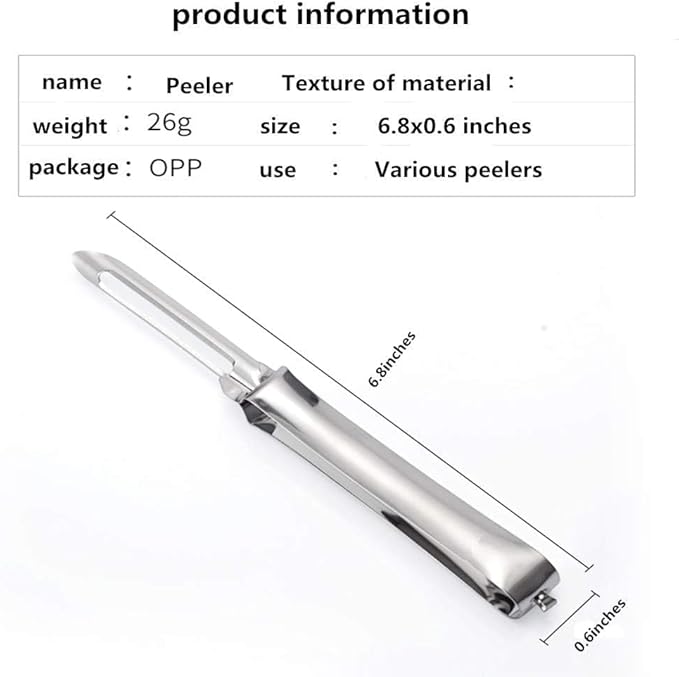 Aniso Kitchen vegetable peeler Stainless steel rotary peeler for vegetable and carrot fruit,with ergonomic safety and control handle-Dishwasher Safety - Image 6