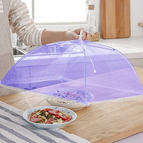 Pop-Up Mesh Screen Tent Umbrella, SPANLA 8 Pack Colored Food Cover Net for Outdoors, Screen Tents, Parties Picnics, BBQs, Reusable and Collapsible,17 Inches - Image 8