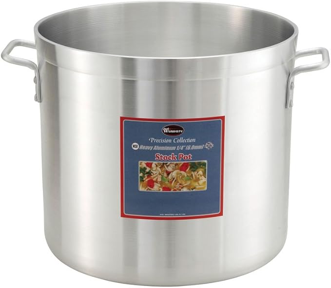 Winco 6.0mm Aluminum Stock Pot, 20-Quart, Medium by Winco