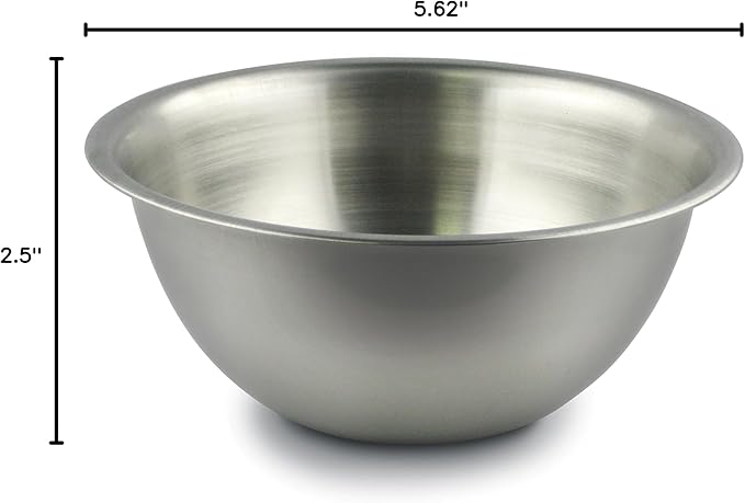 Fox Run Brands 1/2-Quart Stainless Steel Mixing Bowl, Silver - Image 7