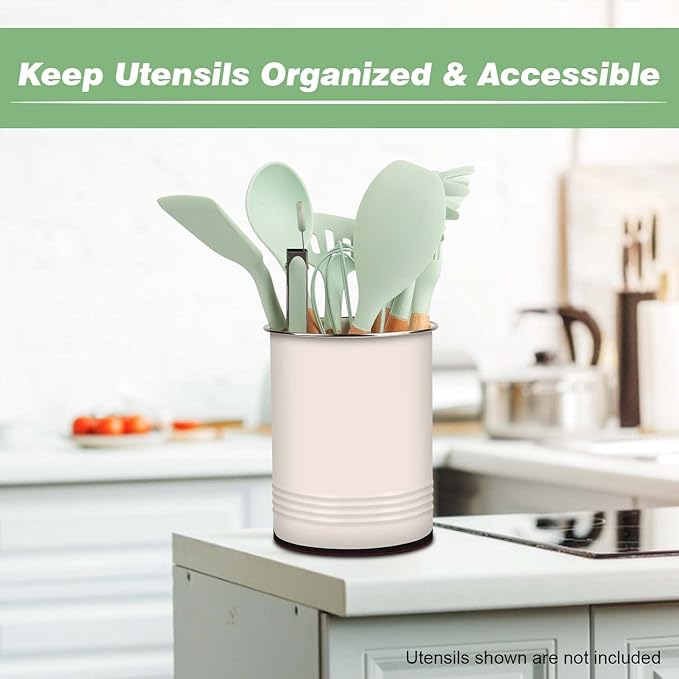 Safoner Magnetic RV Utensil Holder - Portable Cutlery Organizer for Campers and RV with Adhesive Magnet, white