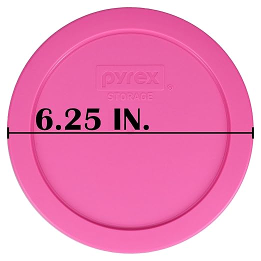 Pyrex 7201-PC Round 4 Cup Storage Lid for Glass Bowls (1, Berry Pink) - Image 5