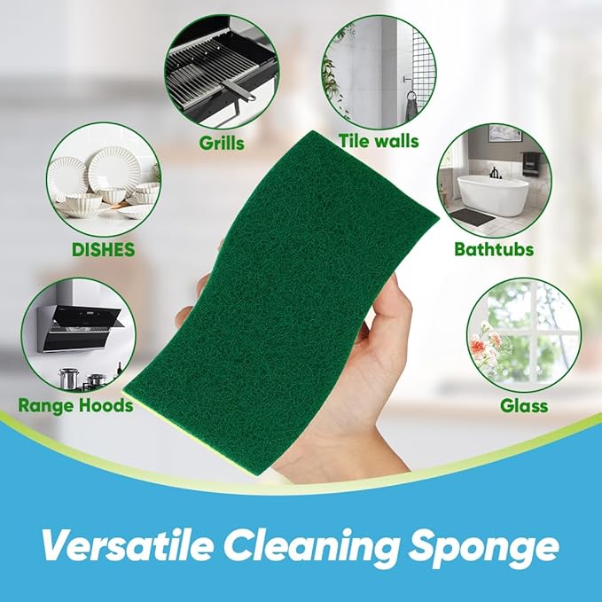 AIDEA Sponges Kitchen, XL Heavy Duty Dish Sponge, Cleaning Dish Scrubber Sponge for Home and Kitchen, Extra Large Cleaning Supplies for Pots, Pans, 24 Pack - Image 7