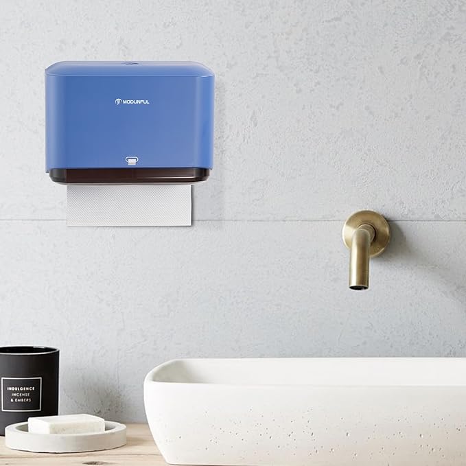 Paper Towel Dispenser Wall Mount - Adhesive Paper Wowel Holder for Bathroom Compact, Touchless Hand Towel Dispenser for Kitchen 200 Sheet - Image 7