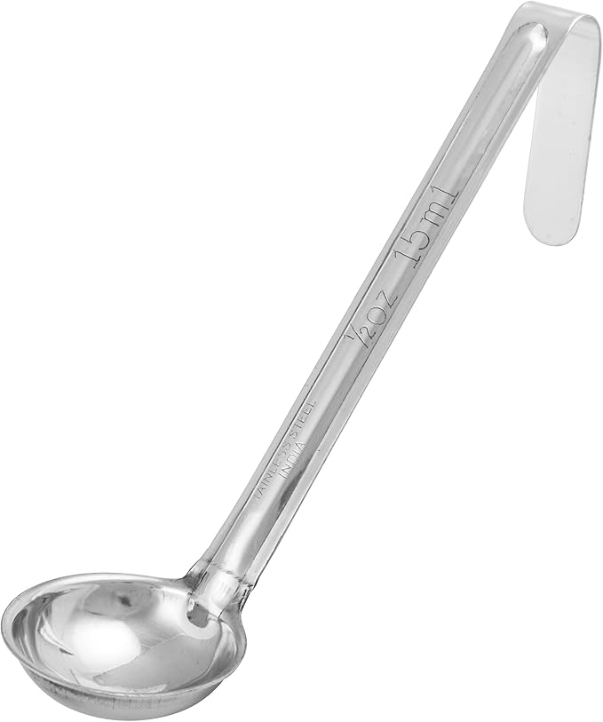 Winco One Piece Stainless Steel Ladle, 1/2 Ounce, 6" by Winco