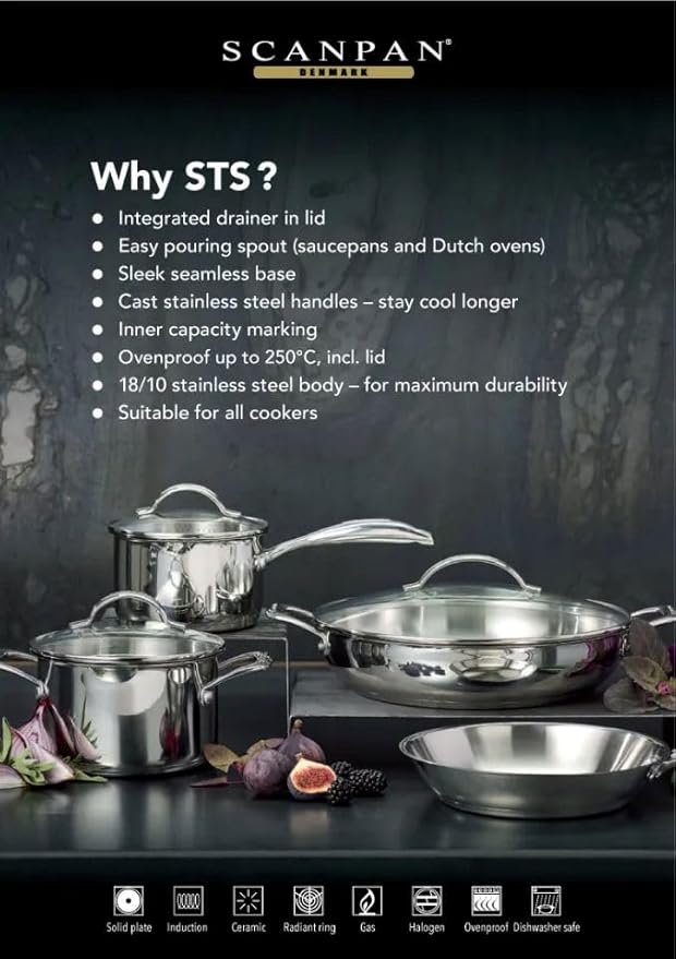 Scanpan STS 11.6QT Stock Pot with Lid