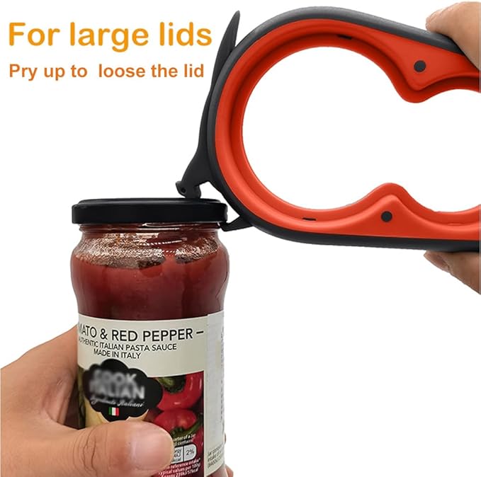 Otstar Latest Jar Opener for Seniors with Arthritis, Weak Hands, Multi-function Bottle Opener with Non Slip Rubber Jar Opener Gripper Pad and Corkscrew Wine Opener - Image 9