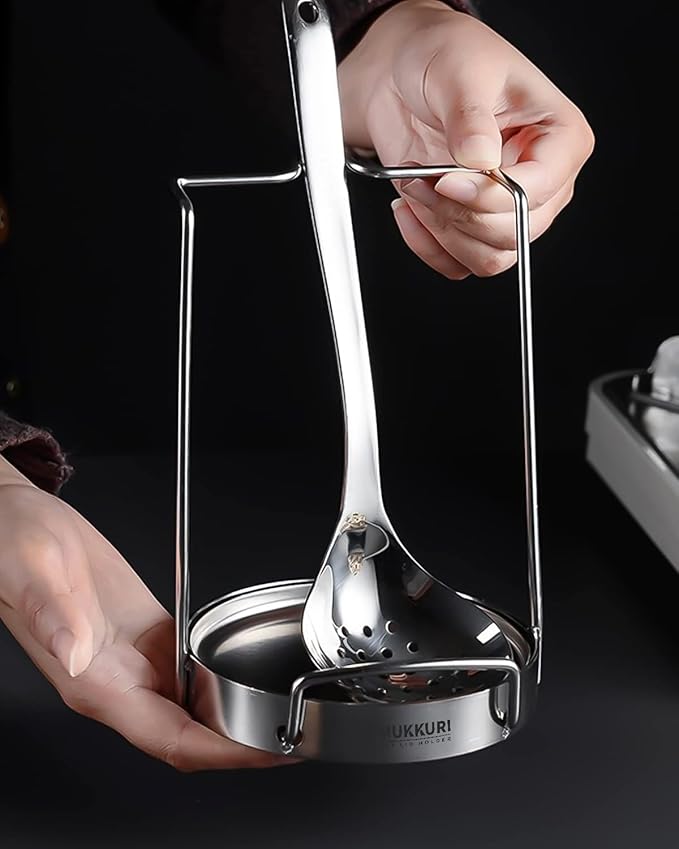 Pot Lid Organizer, Pot Lid Holder 304 Stainless Steel Pot Lid Stand,Lid and Spoon Rest Cutting Board Holder,Pot Lid Rack for Kitchen Utensil(Silver) - Image 8