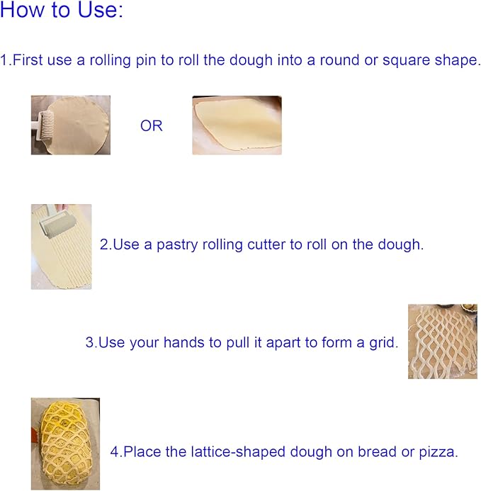 1PCS Pastry Cutter Plastic Pizza Silk Hob Household Reusable Baking Pastry Tools for Pizza and Biscuits