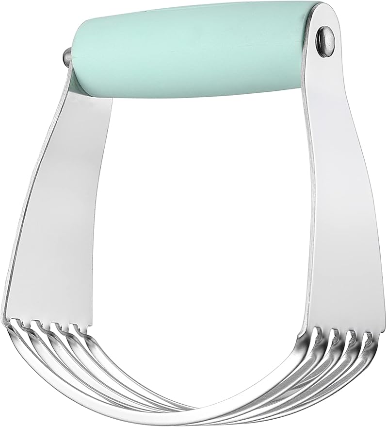 Spring Chef Medium Dough Blender - Stainless Steel Pastry Cutter Tool For Baking w/Thick Sharp Blades - Butter & Dough Cutter - Pastry Blender for Easy Mixing - Dishwasher Safe Kitchen Gadgets - Mint - Image 9