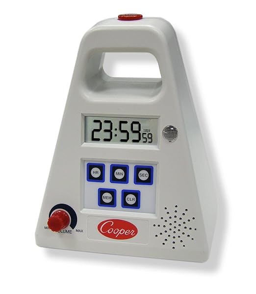 Cooper-Atkins FT24-0-3 Large Single Station Digital Kitchen Timer with Volume Control, 24 Hours Unit Range - Image 7