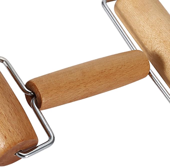 Small Rolling Pin, Pizza Dough Roller, Non Stick Wood Pastry Roller, Kitchen Wooden Rolling Pins for Baking Cooking Cookie Bread Tortilla Dumpling Fondant Clay (Style 1) - Image 9
