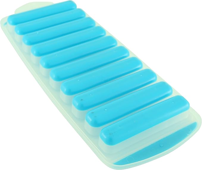 Meadow Lane Ice Stick/Cube Tray, Teal Blue, 1-Tray, Narrow and Long for Sports Bottles