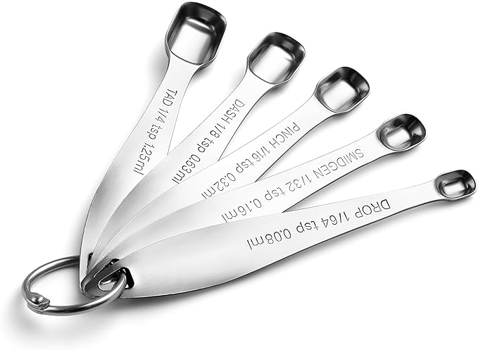 Spring Chef Stainless Steel Measuring Spoons Set of 13 with Leveler, Metal Teaspoon & Tablespoon Measuring Spoons for Cooking & Baking, Fits in Spice Jars, Kitchen Gadgets for Dry & Liquid Ingredients - Image 9
