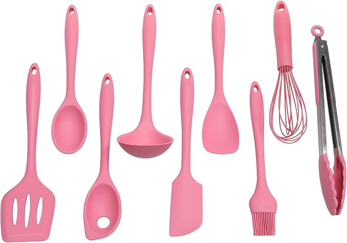 Chef Craft Premium Silicone Cooking Ladle, 11.25 inch, Pink - Image 6