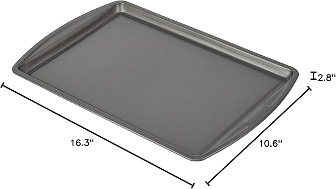GoodCook Everyday Baking Sheet with Carbon Steel Construction & Scratch-Resistant Metal-Utensil Safe Nonstick , 9 x 13-Inch - Image 8