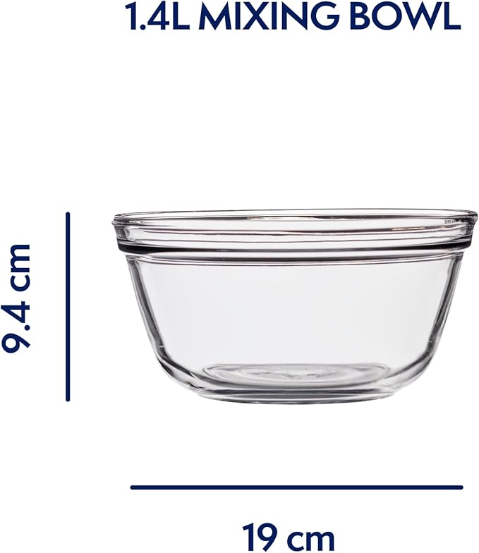 Anchor Hocking Glass Mixing Bowl, 1.5-Quart, Clear - Image 7