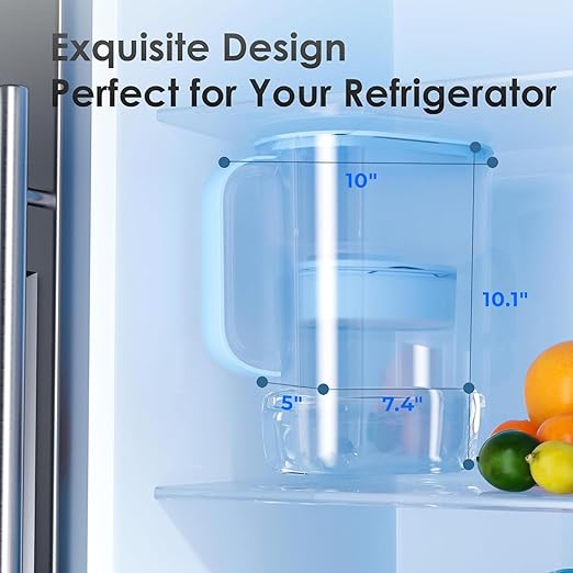 Waterdrop PT-07B-A Alkaline Water Filter Pitcher, 10-Cup, Healthy, Clean & Toxin-Free Mineralized Alkaline Water, Up to 100 Gallons, Improves Coffee Taste, Up to pH 9.5, BPA-Free, Blue - Image 9