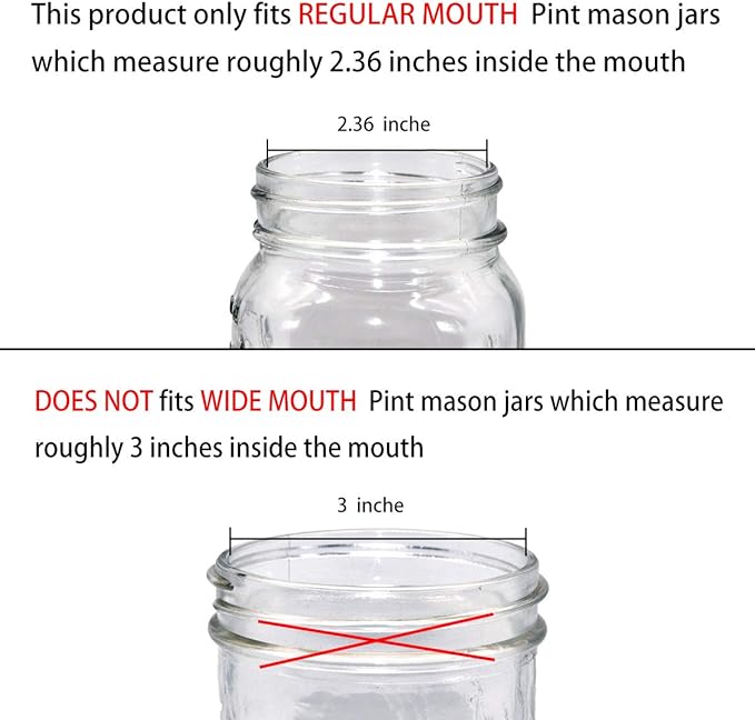 Amolliar Mason Jar Liquid Soap Dispenser Lid, Rust Proof Stainless Steel, Cute Farmhouse Decor for Kitchen, Bathroom, Bath, Refill Liquid Soap Pump for Hand Soap, Dish Soap, Lotion Soap, ORB 2 Pack