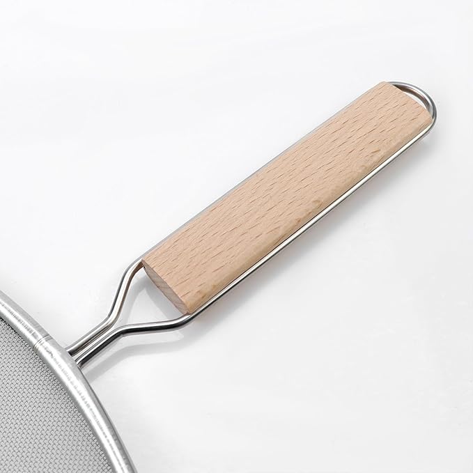 Oedema Set of 4 Splatter Screen Stainless Steel Grease Splatter Guard Fine Mesh Splatter Screen for Frying Pan, Skillet, Pot, Grease Oil Guard, 13"/11.42"/9.84"/8.23" - Image 5