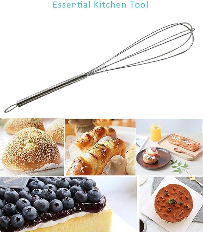 CHuangQi 5 Inch Endurance Stainless Steel Mini Whisk/Egg Beater, Set of 12 - Image 6