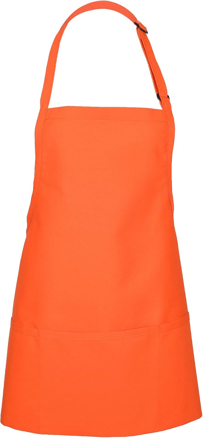 FAME® 3 Pocket Adjustable Unisex Bib Apron - F10 - Restaurants, Home, Hobbyist, Chef, Paint Party, Gardener, Grocery Store