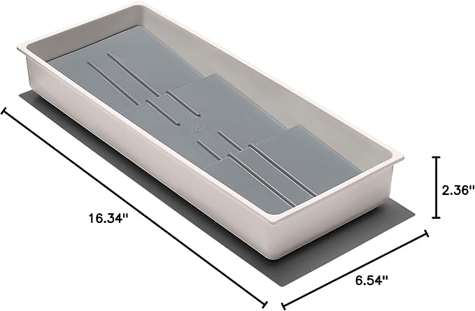 OXO Caddy, Spice Drawer Organizer, White | Good Grips | Compact | Pack of 4 - Image 8