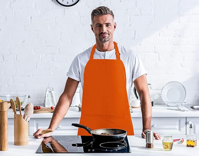 Utopia Kitchen 2 Pack Bib Apron, Adjustable with 2 Pockets, Water and Oil Resistant, Cooking Kitchen Chef Apron for Women Men - Image 7