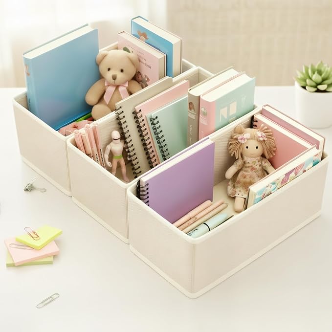 Clothes Drawer Organizer Set (3, White)