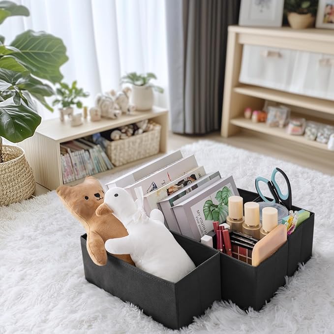 Criusia Drawer Organizer Clothes, 10 Pack Dresser Organizer for Baby Clothes, Underwear, Sock- Foldable Closet Organization and Storage Dividers Bins for Nursery, Bedroom (Black) - Image 9
