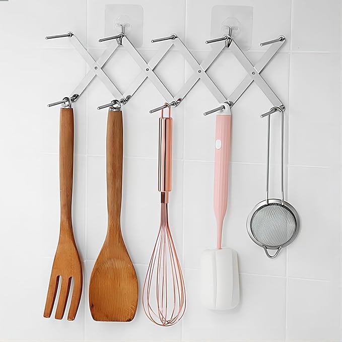 GREATLINK Adjustable Pot Lid Organizers, Dish Rack to Store Houseware, Plate Rack While Cooking, Kitchen Cabinet Pantry Pan and Pot Lid Organizer Rack Holder,4 sectional, 1Pcs - Image 7
