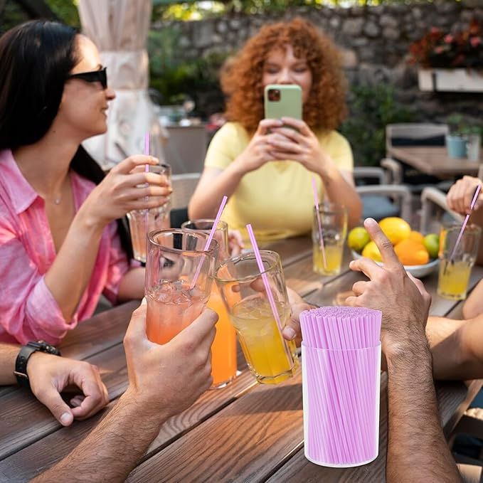 500 Pcs Lavender Purple Coffee Stir Sticks Set Lilac Purple Cocktail Straws Acrylic Stir Stick Holder Coffee Stirrers Holder Bar Straws Drink Stirrers for Coffee Bar Party Supplies Kitchen 2.7*4 Inch - Image 7