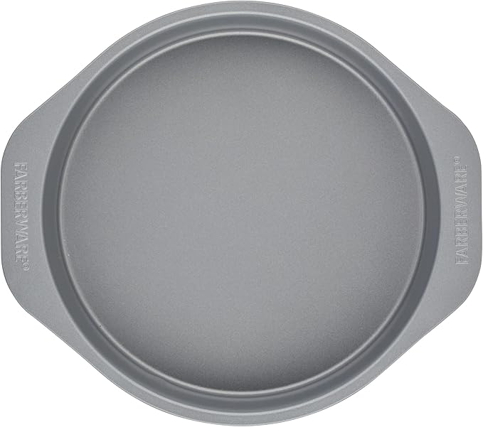 Farberware Golden Bake Bakeware Nonstick Round Cake Pan Set, 2-Piece, Gray