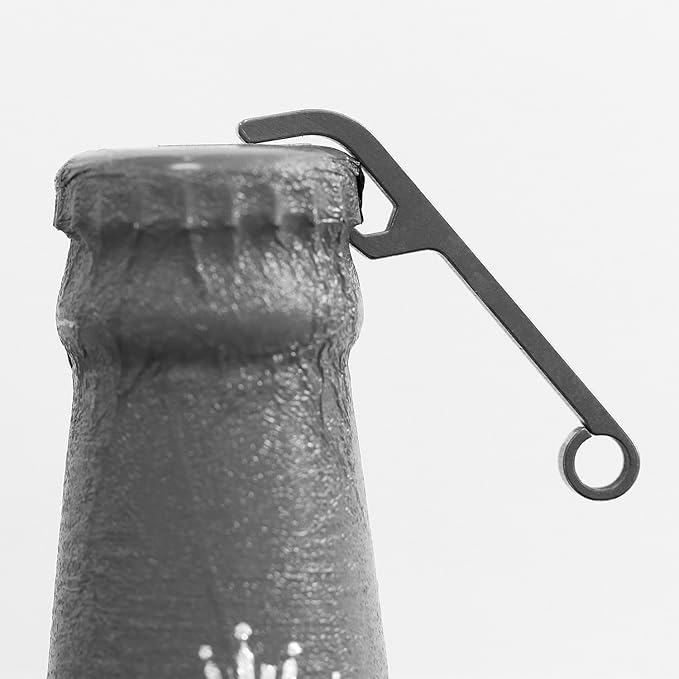 Ultra-Lightweight Titanium Keychain Bottle Opener with Key Ring | Rust-Proof and Durable Mini Beer Opener Tool for Keychain, Camping, Travel, EDC | Xthel XKBO-901 - Image 3