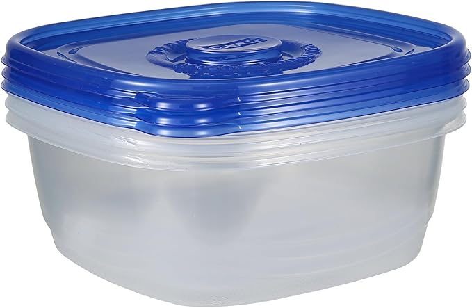 Glad GladWare XL Square Food Storage Containers with Lock Tight Lids, BPA-Free Family Size Plastic Containers for Leftovers, Meal Prep, and Freezer Storage, Dishwasher Safe, 104 Oz, 3 Count - Image 7