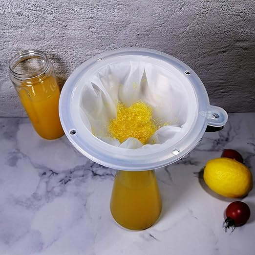 Kitchen Funnel with Strainer and 200 Fine Mesh Filter, 5 Inch Food Grade 18/8 Stainless Steel Fryer Oil Filter Funnel, Funnels for Kitchen use Filling Bottles, Cooking Oil Filter Strainer - Image 9