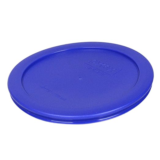 Pyrex 7201-PC Round 4 Cup Cadet Blue Plastic Storage Lid, Made in USA - 4 Pack - Image 2