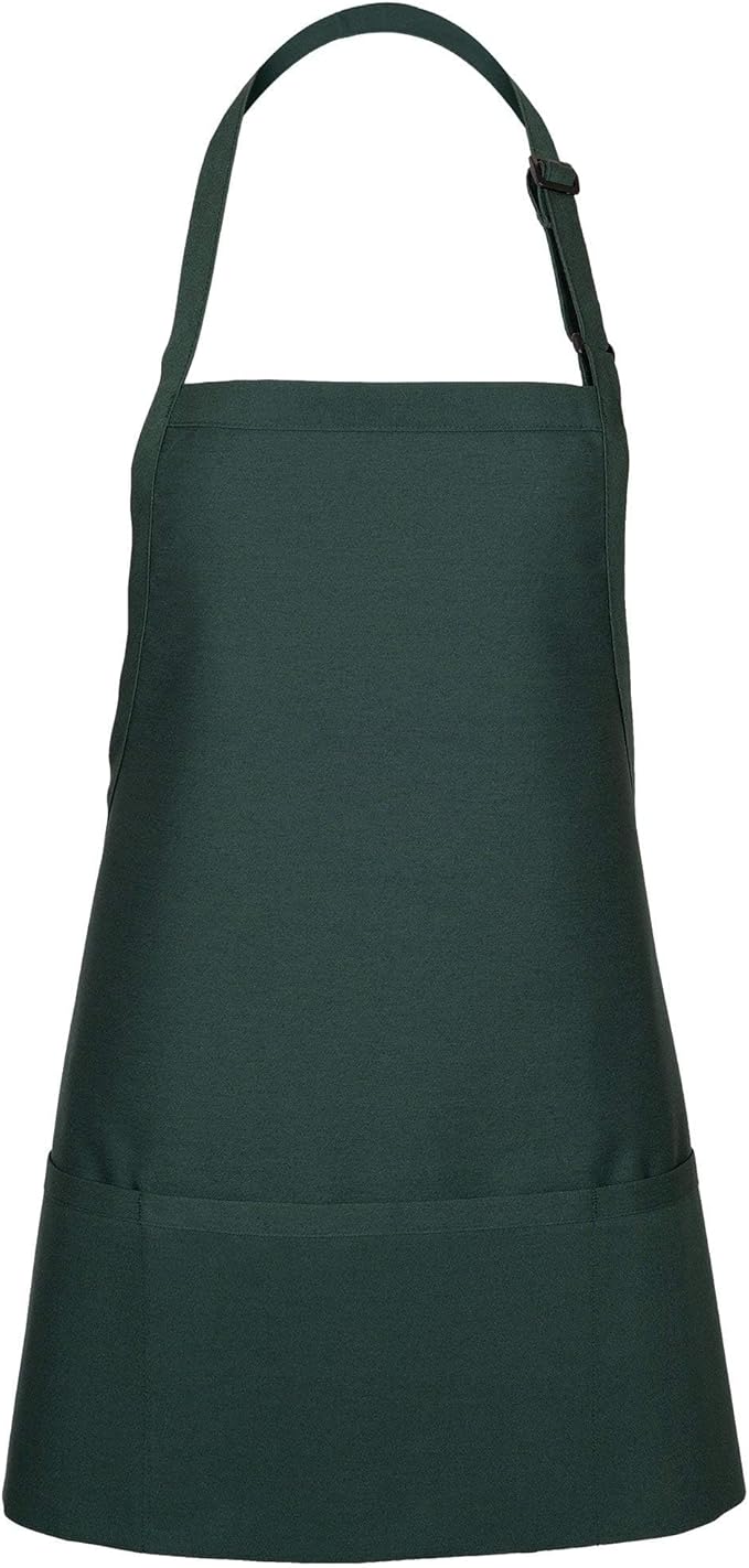 FAME® 3 Pocket Adjustable Unisex Bib Apron - F10 - Restaurants, Home, Hobbyist, Chef, Paint Party, Gardener, Grocery Store