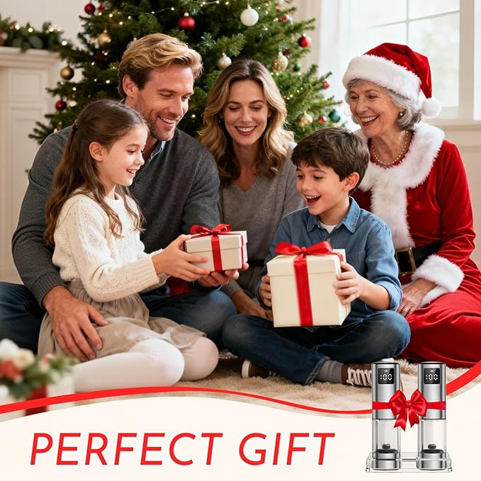 Upgraded Larger Capacity Electric Salt and Pepper Grinder Set Rechargeable with Digital Display, Light & Ceramic Core, Adjustable Coarseness, Stainless Steel Material Sliver 2 Pack - Image 9